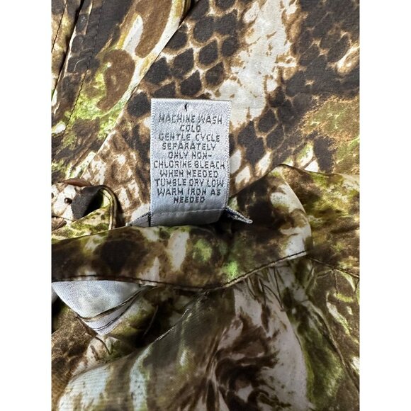 Chico's Women's Animal Print Embellished Elastic Waist Blouse Size 0 US S - Picture 9 of 10